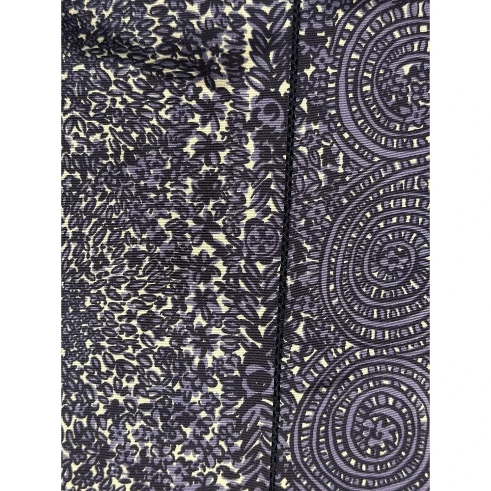 Tory Burch Skirt 8 Purple Paisley Fluted A-Line Above Knee Preppy Quiet Luxury